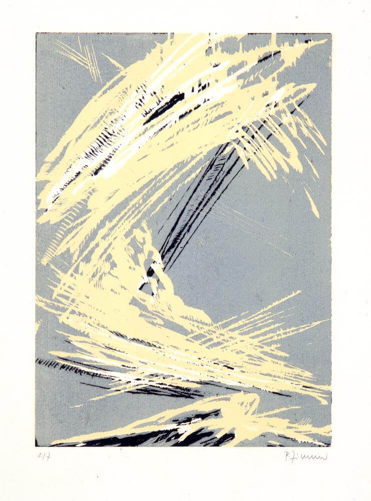 Bernd Zimmer | Himmel. Schnee, 1991 | 64,5 x 47,8 cm | 7 Exemplare | WVZ 045