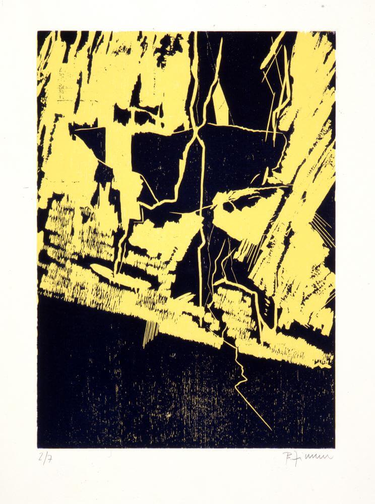 Bernd Zimmer | Himmel. Gewitter, 1991 | 64,5 x 47,8 cm | 7 Exemplare | WVZ 049