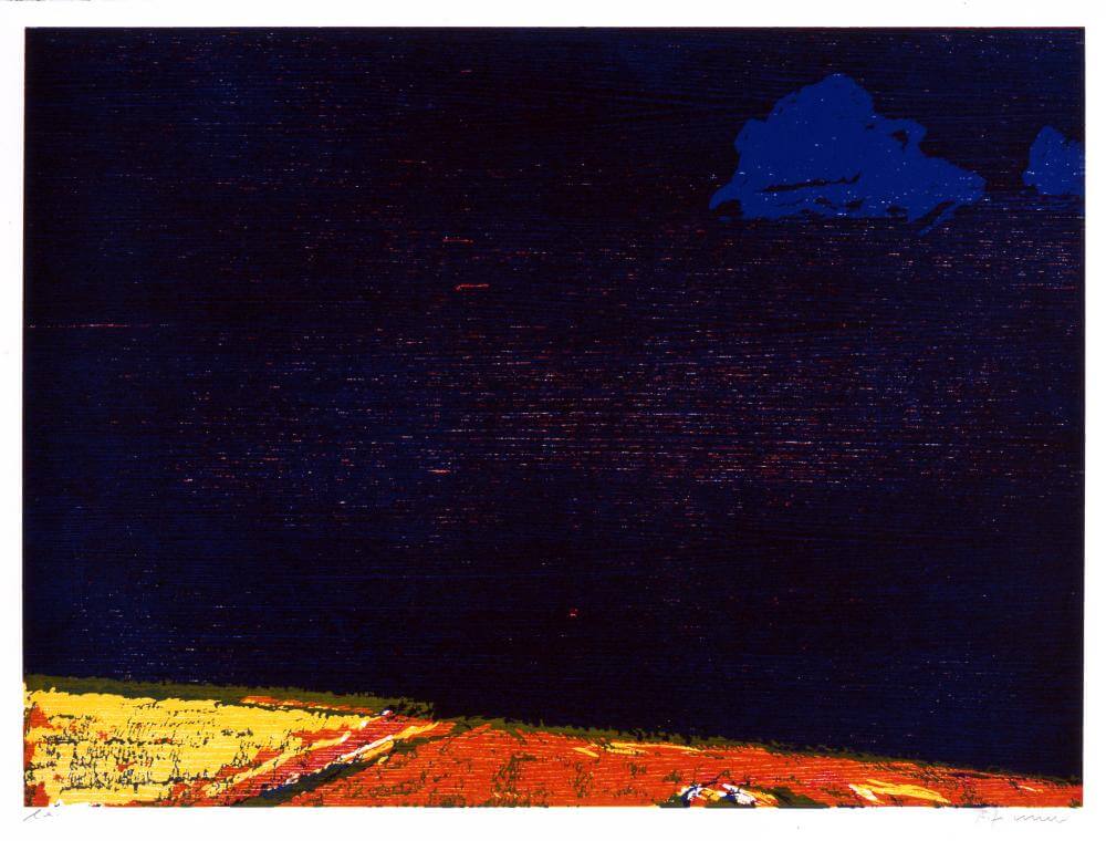 Bernd Zimmer | Herbst (Blatt 3 der Serie „Jahreszeiten“), 1992 | 64,0 x 84,0 cm | 50 Exemplare | WVZ 089