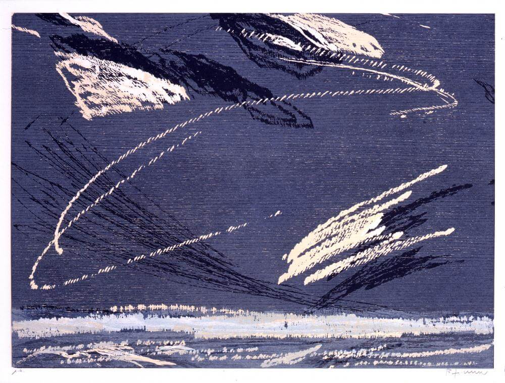 Bernd Zimmer | Winter (Blatt 4 der Serie „Jahreszeiten“), 1992 | 64,0 x 84,0 cm | 50 Exemplare | WVZ 090