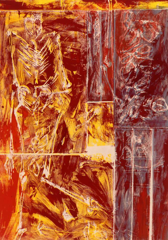 Bernd Zimmer | Knochen. Gerüst (5), 1993 | 212,0 x 150,0 cm | Unikat | WVZ 101
