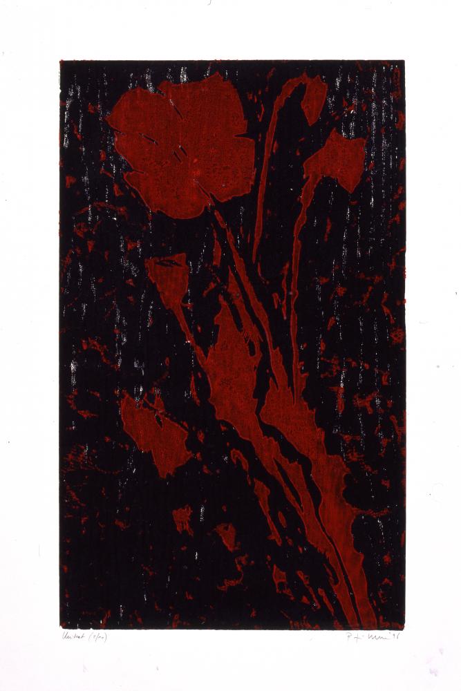 Bernd Zimmer | Ohne Titel (Zusatzblatt zur Folge „FLOWERS OF ROMANCE“), 1996 | 85,0 x 57,0 cm | 10 Exemplare | WVZ 138