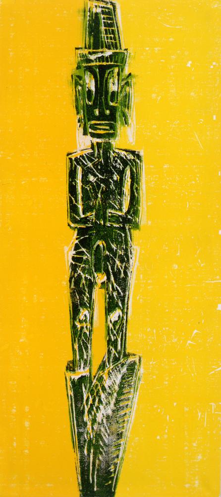 Bernd Zimmer | Tiki. Stele (2), 1998 | 199,5 x 90,0 cm | Unikat | WVZ 189