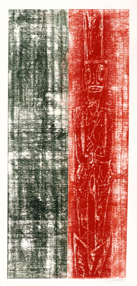 Bernd Zimmer | Tiki. Trennung (1), 1998 | 216,0 x 110,0 cm | Unikat | WVZ 191