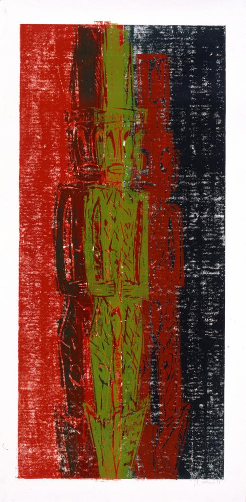Bernd Zimmer | Tiki. Trennung (3), 1998 | 216,0 x 110,0 cm | Unikat | WVZ 193
