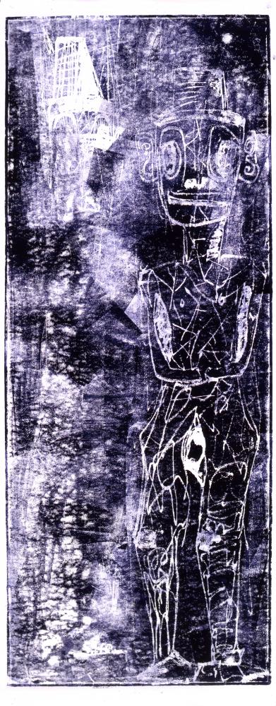 Bernd Zimmer | Tiki. Wächter (5), 1998 | 275,0 x 109,5 cm | Unikat | WVZ 200