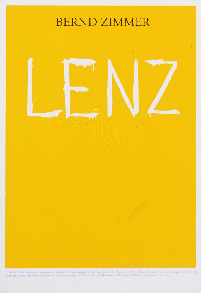 LENZ (Titelblatt der Folge „Lenz“), 1998 | 56,4 x 38,0 cm | 30 Exemplare | WVZ 209