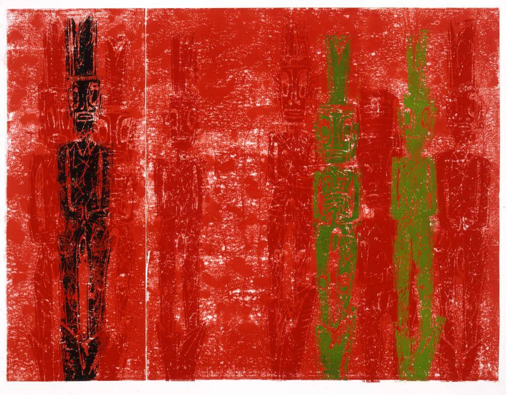 Tiki. Versammlung (3), 1999 | 214,0 x 272,0 cm | Unikat | WVZ 226