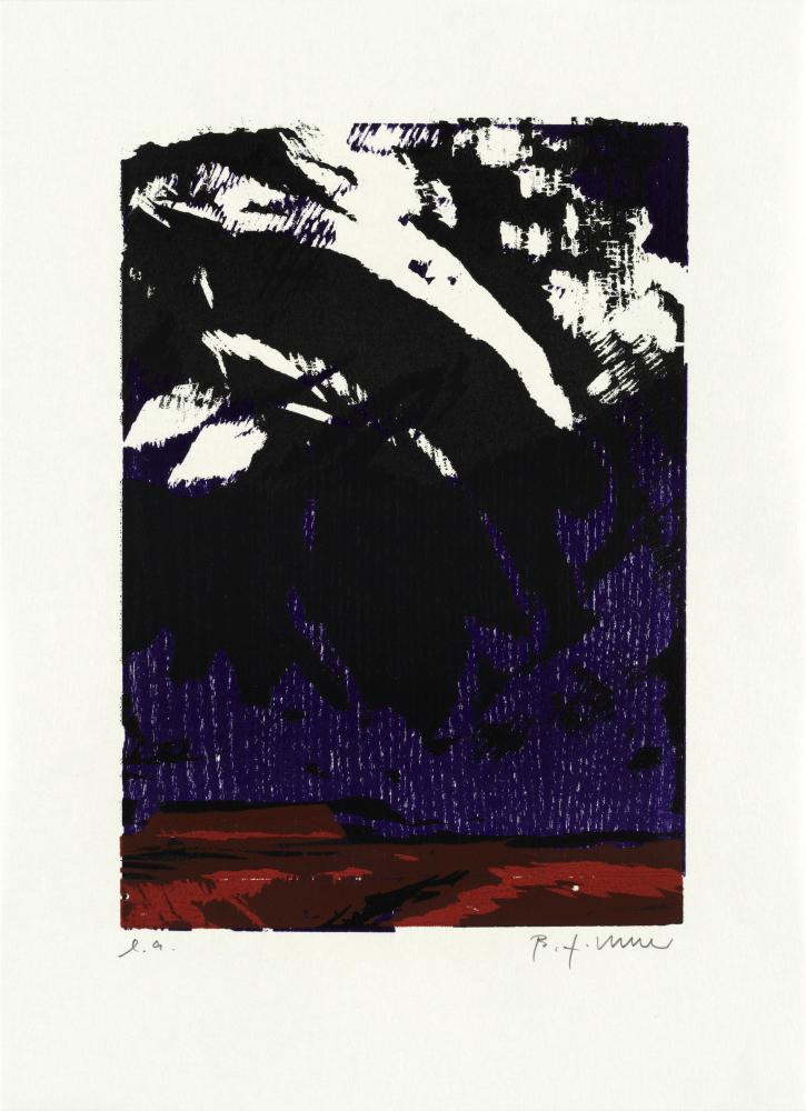 Wolke (Blatt 1 der Folge „HIMMEL TAL TIKI WÜSTE“), 2001 | 36,5 x 26,5 cm | 40 Exemplare | WVZ 241