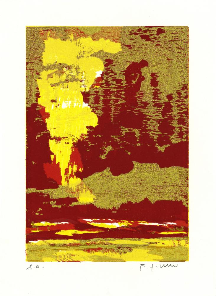 Wüste. Sonne (Blatt 8 der Folge „HIMMEL TAL TIKI WÜSTE“), 2001 | 36,5 x 26,5 cm | 40 Exemplare | WVZ 248