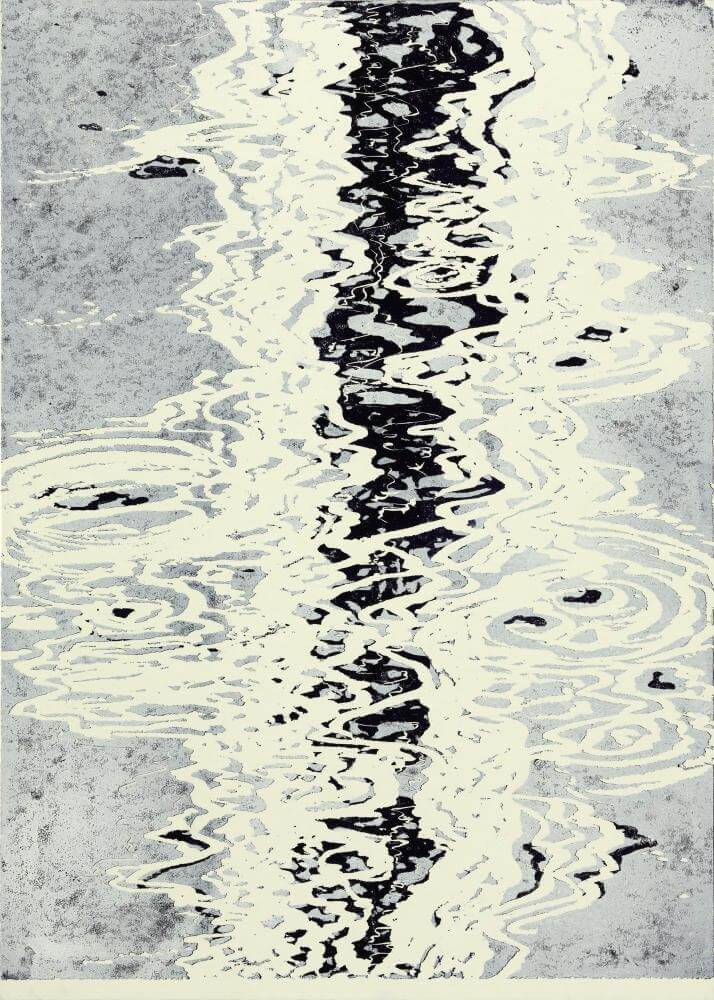 Reflex. Drei Steine, 2012 | 140,0 x 100,0 cm | Unikat | WVZ 456.1