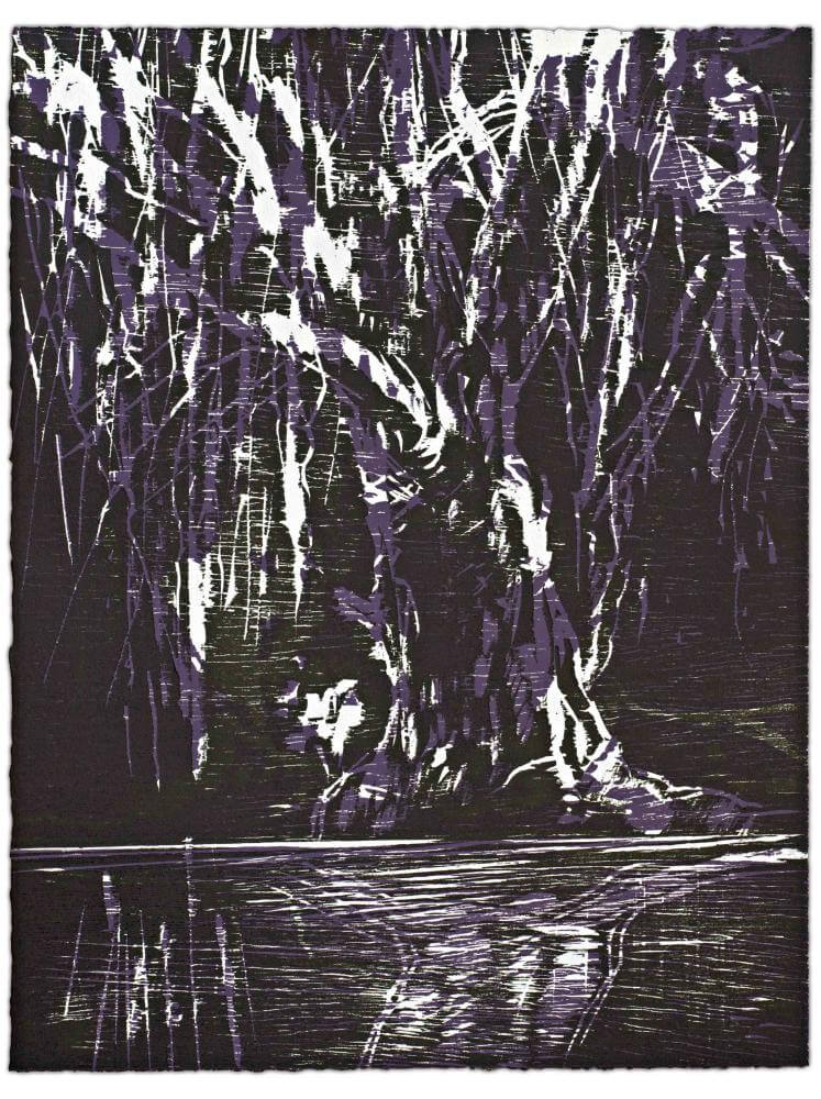 Blatt 22 der Folge „WALD SPIEGEL WASSER“, 2011 | 38,0 x 29,0 cm | 10 Exemplare | WVZ 353