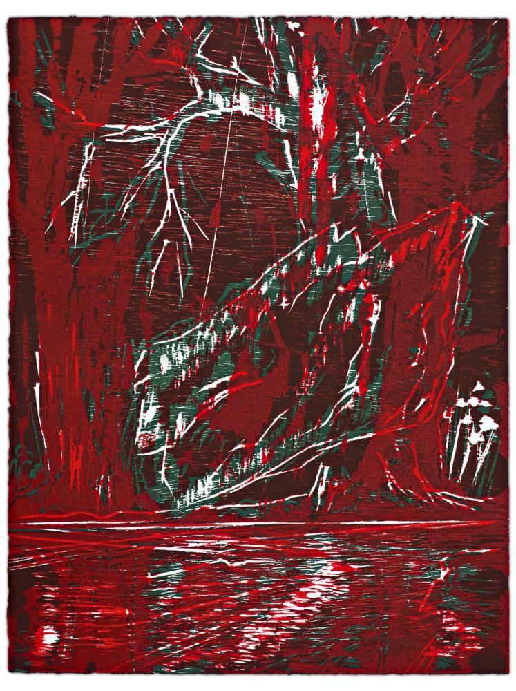 Blatt 24 der Folge „WALD SPIEGEL WASSER“, 2011 | 38,0 x 29,0 cm | 10 Exemplare | WVZ 355