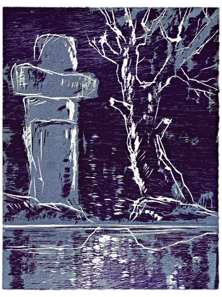 Blatt 27 der Folge „WALD SPIEGEL WASSER“, 2011 | 38,0 x 29,0 cm | 10 Exemplare | WVZ 358