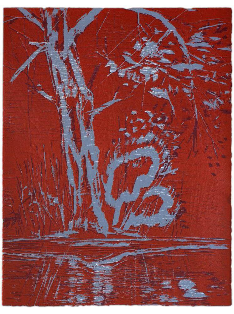 Blatt 35 der Folge „WALD SPIEGEL WASSER“, 2011 | 38,0 x 29,0 cm | 10 Exemplare | WVZ 366