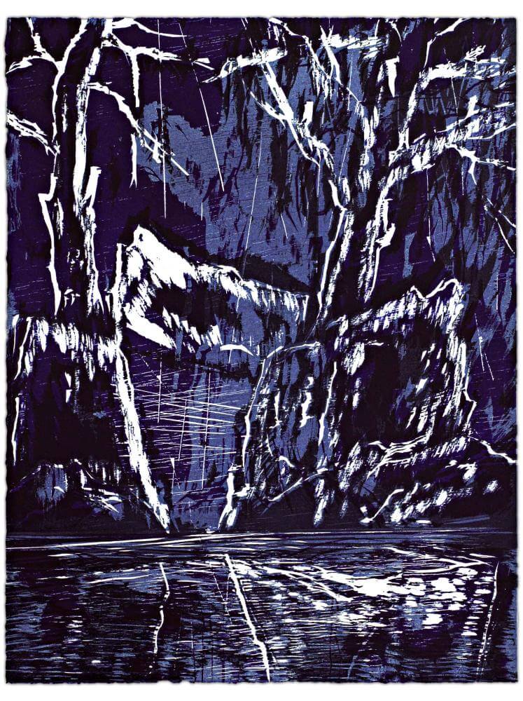 Blatt 44 der Folge „WALD SPIEGEL WASSER“, 2011 | 38,0 x 29,0 cm | 10 Exemplare | WVZ 375