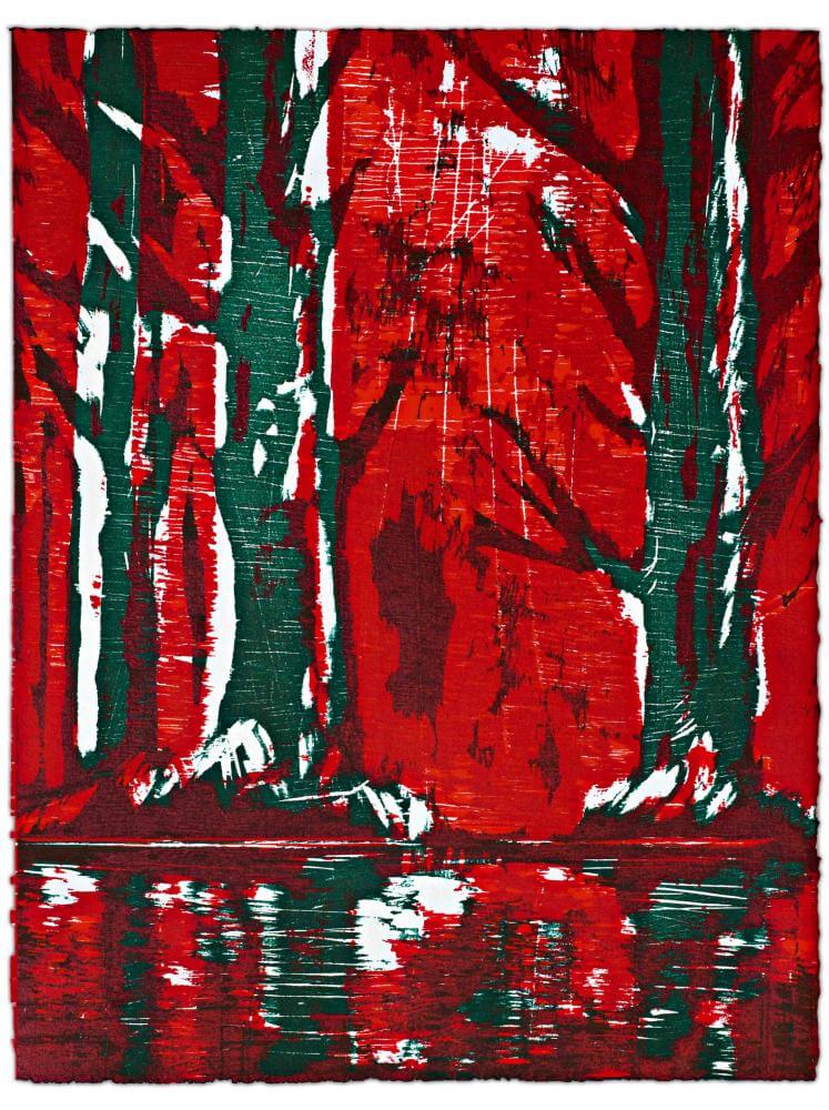 Blatt 51 der Folge „WALD SPIEGEL WASSER“, 2011 | 38,0 x 29,0 cm | 10 Exemplare | WVZ 382