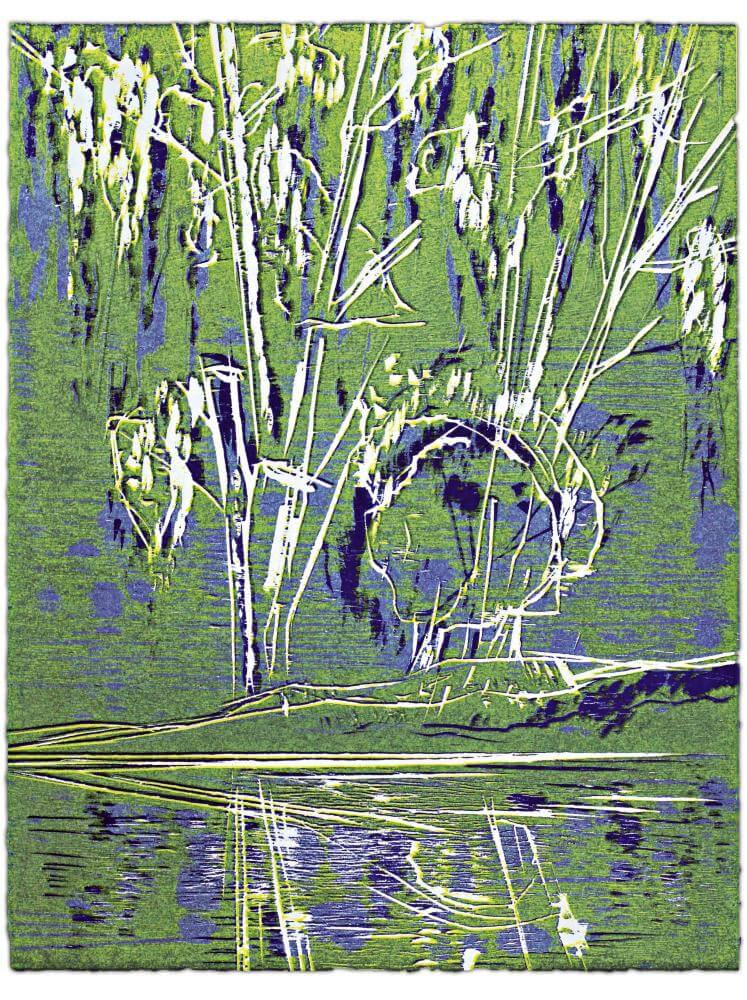 Blatt 58 der Folge „WALD SPIEGEL WASSER“, 2011 | 38,0 x 29,0 cm | 10 Exemplare | WVZ 389