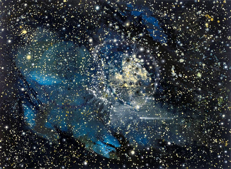 Galaxiehaufen. Z-47, 2000 | Acryl, Öl, Pastell/Leinwand | 190 × 260 cm | WVZ 1682
