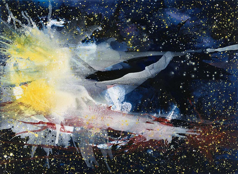 Starburst. Z-82, 2001 | Acryl, Öl, Pastell/Leinwand | 190 × 260 cm | WVZ 1719
