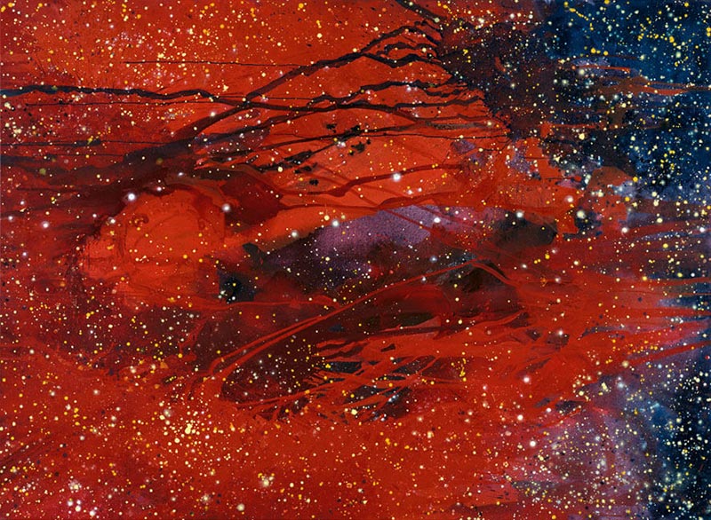 Komet. Z-89, 2001 | Acryl, Öl, Pastell/Leinwand | 190 × 260 cm | WVZ 1727