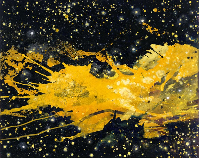 Cosmos (15), 2002 | Acryl, Öl, Pastell/Leinwand | 84 × 105 cm | WVZ 1746