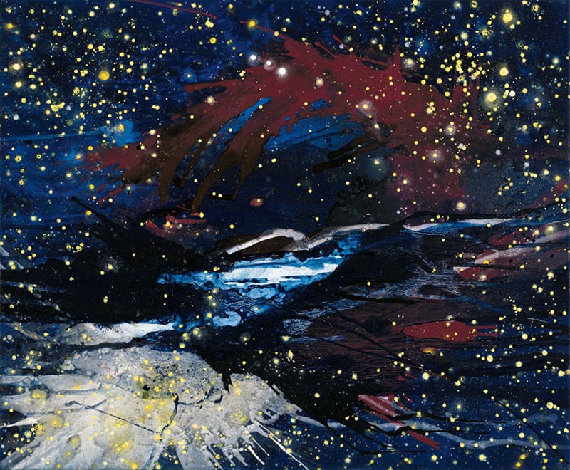 Sternlicht. Z-112, 2003 | Acryl, Öl, Pastell/Leinwand | 120 × 145 cm | WVZ 1766