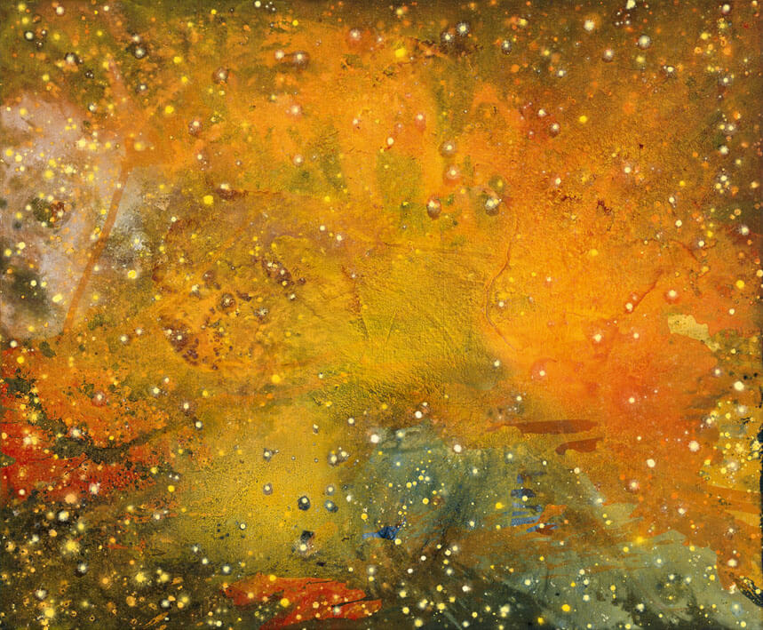 Quasar. Kern. Z-124/126, 2003/04 | Acryl, Öl, Pastell/Leinwand | 120 × 145 cm | WVZ 1790