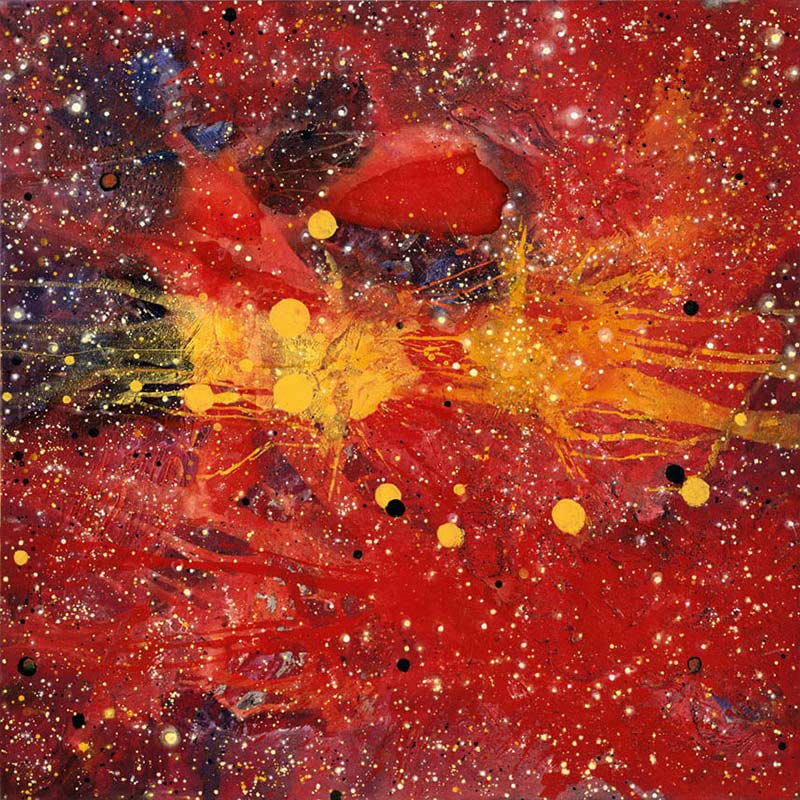 Sonne des Herkules. Z-126-A, 2002/04 | Acryl, Asche, Öl, Pastell/Leinwand | 230 × 230 cm | WVZ 1792