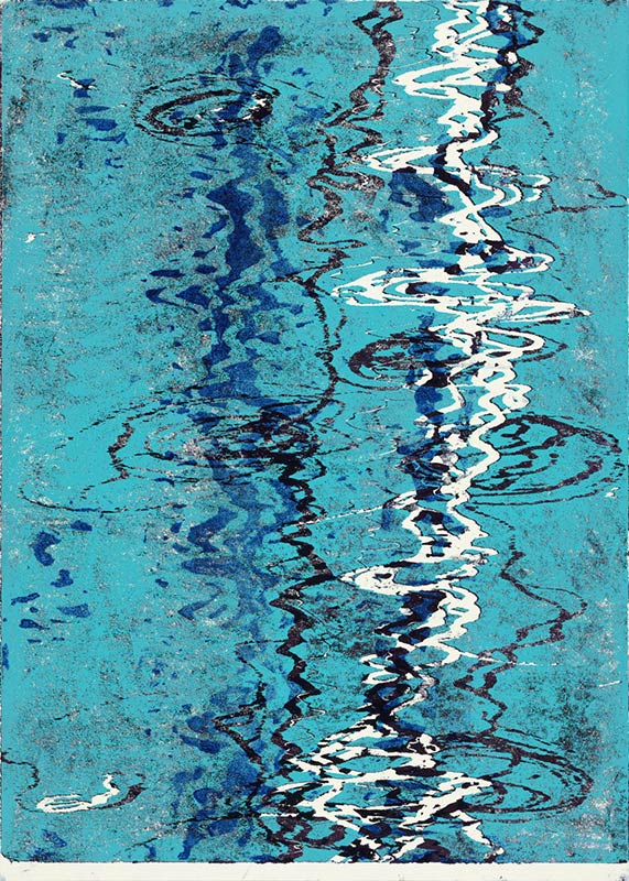 Im Fluß I, 2012 | 140,0 x 100,0 cm | Unikat | WVZ 504.2