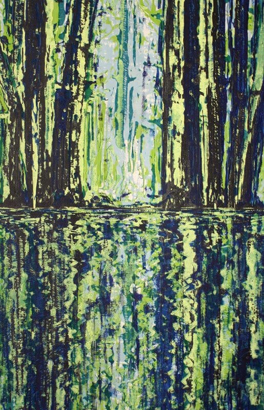 Waldspiegelsee (3), 2013 | 136 x 88 cm | Unikat | WVZ 542