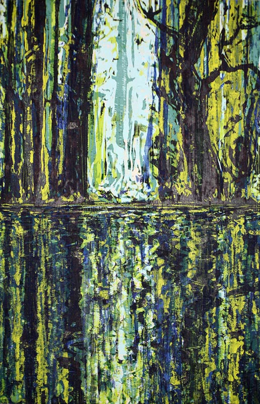 Waldspiegelsee (8), 2013 | 136 x 88 cm | Unikat | WVZ 547.1