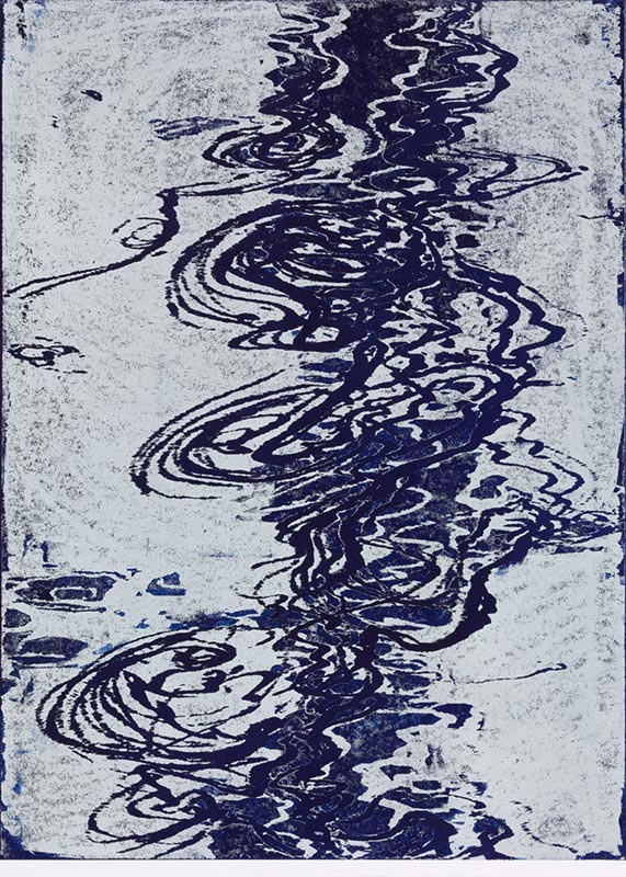 Im Fluss III, 2013 | 140,0 x 100,0 cm | Unikat | WVZ 550.1