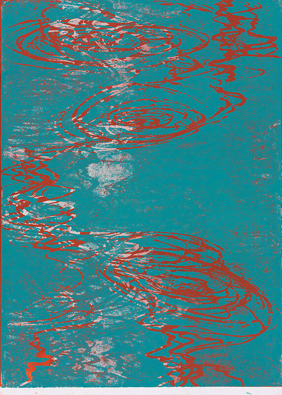 Im Fluss V, 2014 | 140,0 x 100,0 cm | Unikat | WVZ 552.2