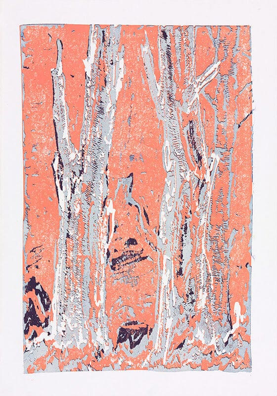 Zwei Bäume (Tinzenhorn), 2014 | 100,0 x 70,0 cm | Unikat | WVZ 554.5