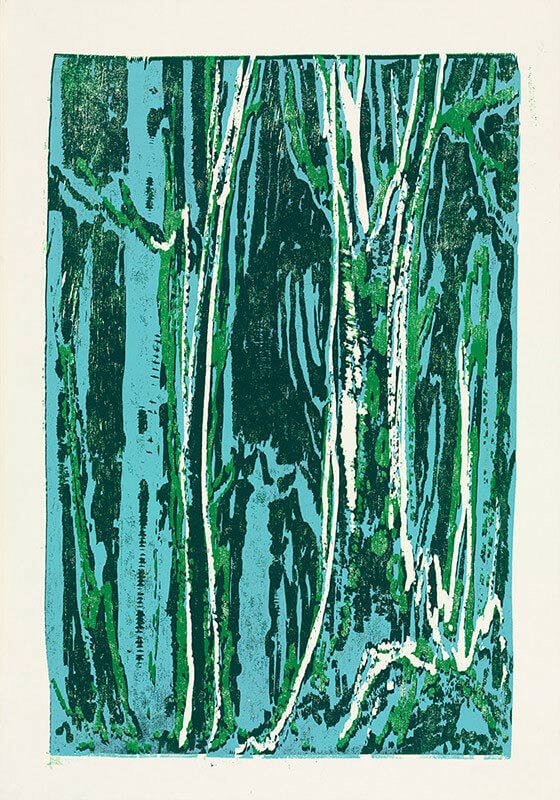 Zwei Bäume (Tinzenhorn), 2014 | 100,0 x 70,0 cm | Unikat | WVZ 555.2