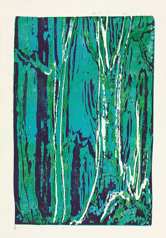 Zwei Bäume (Tinzenhorn), 2014 | 100,0 x 70,0 cm | Unikat | WVZ 555.3