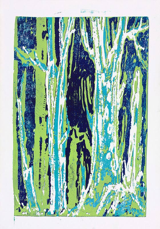 Zwei Bäume (Tinzenhorn), 2014 | 100,0 x 70,0 cm | Unikat | WVZ 555.4