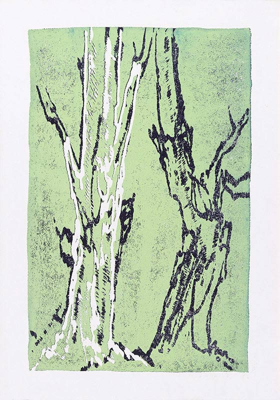 Bäume, 2014 | 100,0 x 70,0 cm | Unikat | WVZ 660.1