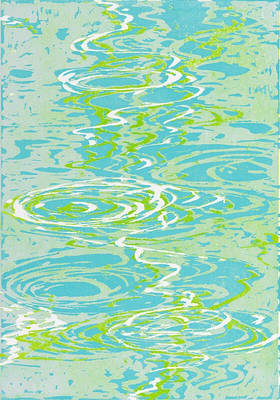 Schwimmendes Licht I, 2014/15 | 100 x 70 cm | Unikat | WVZ 703.4