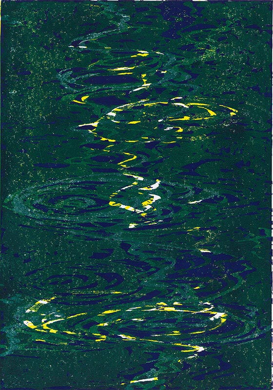 Schwimmendes Licht I, 2014/15 | 100 x 70 cm | Unikat | WVZ 703.6