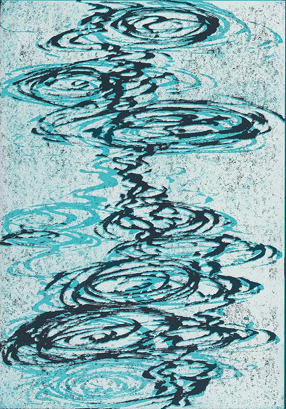Schwimmendes Licht II, 2015 | 100 x 70 cm | Unikat | WVZ 704.4