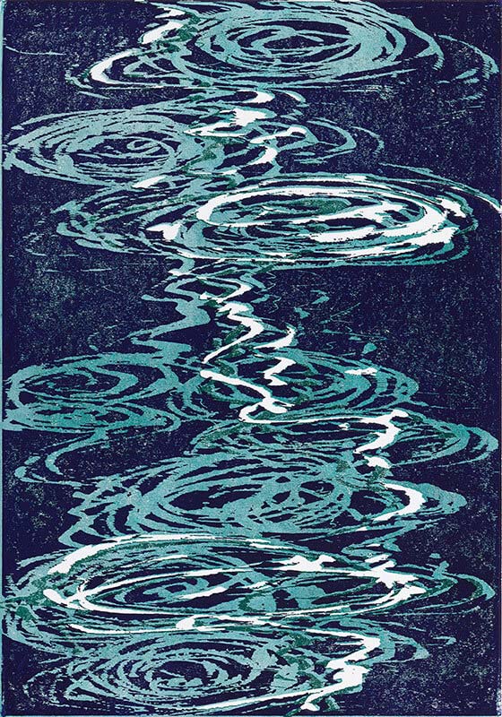 Schwimmendes Licht II, 2015 | 100 x 70 cm | Unikat | WVZ 704.5