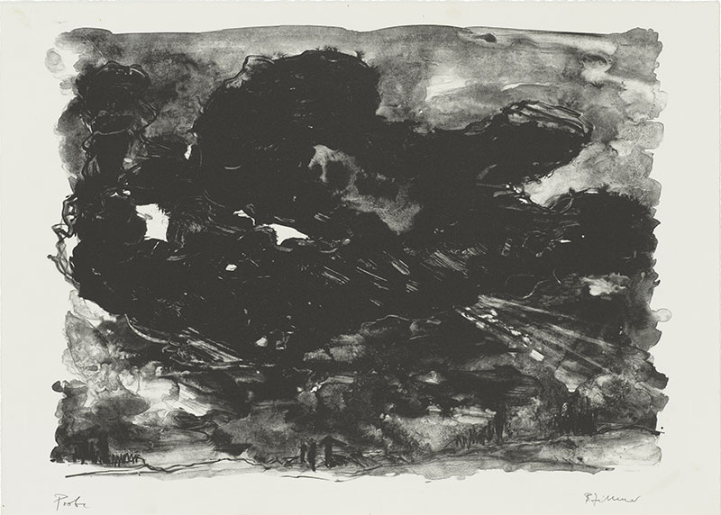Dunkle Wolken über München, 1988 | 50,0 x 70,0 cm | 50 Exemplare | WVZ 10