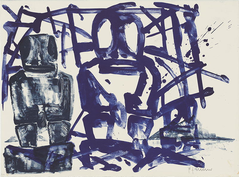 Tiki – Blau, 1998 | 56,0 x 76,0 cm |20 Exemplare| WVZ 14